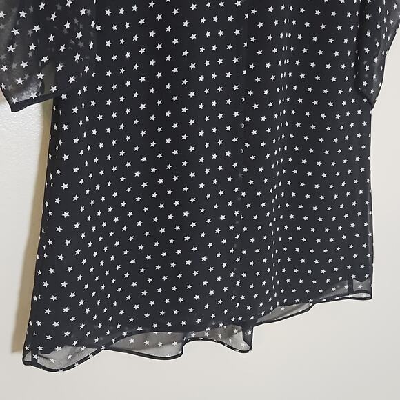 1901 Star Print Lightweight Blouse Sz Small - Picture 10 of 11